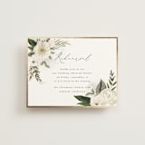 "Classic Love" - Foil-Pressed Rehearsal Dinner Cards in Vanilla by Susan Moyal - Front