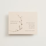 "Vine Wrap" - Foil-Pressed Rehearsal Dinner Cards in Cotton by Amy Kross - Front