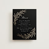 "Bianca" - Foil-Pressed Rehearsal Dinner Cards in Ink by Kristie Kern - Front
