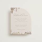 "forever and a day" - Foil-Pressed Rehearsal Dinner Cards in Luxe Neutral by Design Lotus - Front