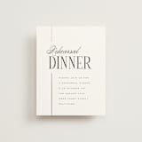 "Linear" - Foil-Pressed Rehearsal Dinner Cards in Silk by Laura Hankins - Front