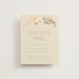 "In The Garden" - Foil-Pressed Rehearsal Dinner Cards in Sherbert by Leah Bisch - Front