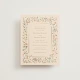 "Esther's garden" - Foil-Pressed Rehearsal Dinner Cards in Ivory by Jennifer Wick - Front