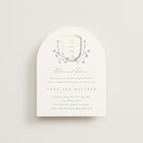 "storybook garden" - Foil-Pressed Rehearsal Dinner Cards in Bluebell by Kristie Kern - Front