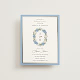 "Garden Whisper" - Foil-Pressed Rehearsal Dinner Cards in Coastal by Susan Moyal - Front