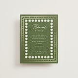 "Sadie" - Foil-Pressed Rehearsal Dinner Cards in Periwinkle by Erin German - Front