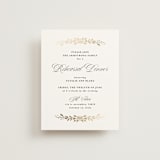 "Lake Como" - Foil-Pressed Rehearsal Dinner Cards in Diamond by Kate Ahn - Front