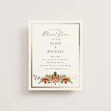 "Tropica" - Foil-Pressed Rehearsal Dinner Cards in Papaya by Susan Moyal - Front