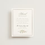 "Posy" - Foil-Pressed Rehearsal Dinner Cards in Blush by Everett Paper Goods - Front