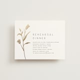 "Perennial" - Foil-Pressed Rehearsal Dinner Cards in Cotton by Amy Kross - Front