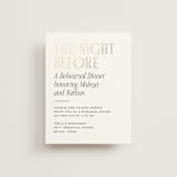 "Magazine" - Foil-Pressed Rehearsal Dinner Cards in Lace by Kaydi Bishop - Front