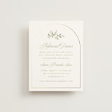 "Marmont" - Foil-Pressed Rehearsal Dinner Cards in Lilac by Kristie Kern - Front