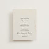 "Hand Illustrated Whimsical Chandelier" - Foil-Pressed Rehearsal Dinner Cards in Noir by Jackie Crawford - Front