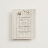 "Mountain Love" - Foil-Pressed Rehearsal Dinner Cards in Dew by Petra Kern - Front