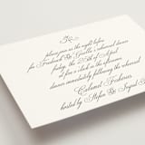 "toulomotiri" - Foil-Pressed Rehearsal Dinner Cards in Sugar by chocomocacino - Detail
