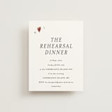 "Amore" - Foil-Pressed Rehearsal Dinner Cards in Snow by Ani Somi - Front