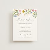 "Bright Garden" - Foil-Pressed Rehearsal Dinner Cards in Garden by Yaling Hou Suzuki - Front