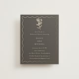 "Parisian Garden" - Foil-Pressed Rehearsal Dinner Cards in Petal by Nicoletta Savod - Front