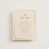 "lussekatter" - Foil-Pressed Rehearsal Dinner Cards in Bisque by chocomocacino - Front