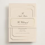 "lussekatter" - Foil-Pressed Rehearsal Dinner Cards in Bisque by chocomocacino - Assembled with Belly Band