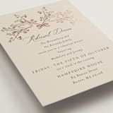 "Shining Florals" - Foil-Pressed Rehearsal Dinner Cards in Almond by frau brandt - Detail