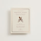 "Equestrian" - Foil-Pressed Rehearsal Dinner Cards in Midnight by Sam Dubeau - Front