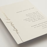 "silk" - Foil-Pressed Rehearsal Dinner Cards in Linen by Pippa Shaw - Detail