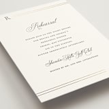 "Elencourt" - Foil-Pressed Rehearsal Dinner Cards in Quartz by Jelena Vuletic - Detail