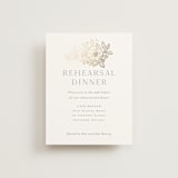 "Wild Roses" - Foil-Pressed Rehearsal Dinner Cards in Powder Blue by Kristen Smith - Front