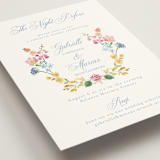 "Everlasting Romance" - Foil-Pressed Rehearsal Dinner Cards in Meadow by Petra Kern - Detail