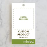 "Portrait" - Rehearsal Dinner Favor Tags in Charcoal by Minted - Front