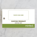 "Landscape" - Rehearsal Dinner Favor Tags in Charcoal by Minted - Front