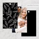 "Timeless" - Rehearsal Dinner Favor Tags in Taupe by Leah Bisch - Back of Card Options