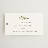 "Verdure" - Rehearsal Dinner Favor Tags in Garden by Leah Bisch - Front