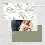 "Whispered Leaves" - Rehearsal Dinner Favor Tags in Leaf by Kristie Kern - Back of Card Options