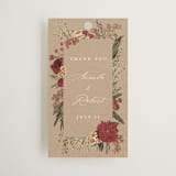 "Organic Florals" - Rehearsal Dinner Favor Tags in Autumn by Susan Moyal - Front