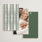 "Block Print Frame" - Rehearsal Dinner Favor Tags in Fern by Katharine Watson - Back of Card Options