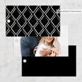 "Lilt" - Rehearsal Dinner Favor Tags in Licorice by Kampai Designs - Back of Card Options