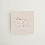 "Typographical" - Rehearsal Dinner Favor Tags in Clay by Nicole Barreto - Front