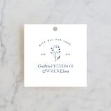 "bluebell dinner" - Rehearsal Dinner Favor Tags in Bluebell by Bramble Studio - Front