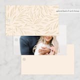 "Dinner Fleur" - Rehearsal Dinner Favor Tags in Almond by Julie Murray - Back of Card Options