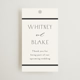 "Luster" - Rehearsal Dinner Favor Tags in Cotton by Stacey Meacham - Front