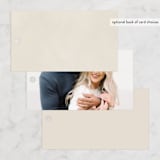 "Layered" - Rehearsal Dinner Favor Tags in Natural by Kelly Schmidt - Back of Card Options