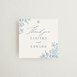 "Lavender fields" - Rehearsal Dinner Favor Tags in Cerulean by Tamara Hilje - Front