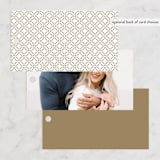 "Rattan" - Rehearsal Dinner Favor Tags in Almond by Yaling Hou Suzuki - Back of Card Options