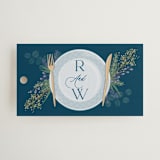 "Time to Dine" - Rehearsal Dinner Favor Tags in Evening by Paper Sun Studio - Front