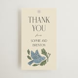 "birdies" - Rehearsal Dinner Favor Tags in Bluebird by Jen Owens - Front