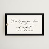 "Dashing Script" - Rehearsal Dinner Favor Tags in Peppercorn by Olivia Raufman - Front