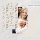 "Sketched Dinner" - Rehearsal Dinner Favor Tags in Mist by Petra Kern - Back of Card Options