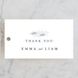 "A Thousand Years" - Rehearsal Dinner Favor Tags in Classic White by Design Lotus - Front